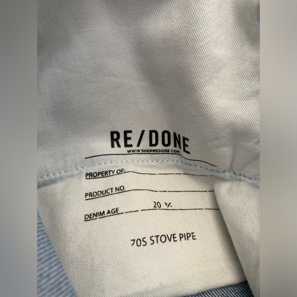 Women’s Re/Done Stove Pipe jeans - Picture 4 of 5